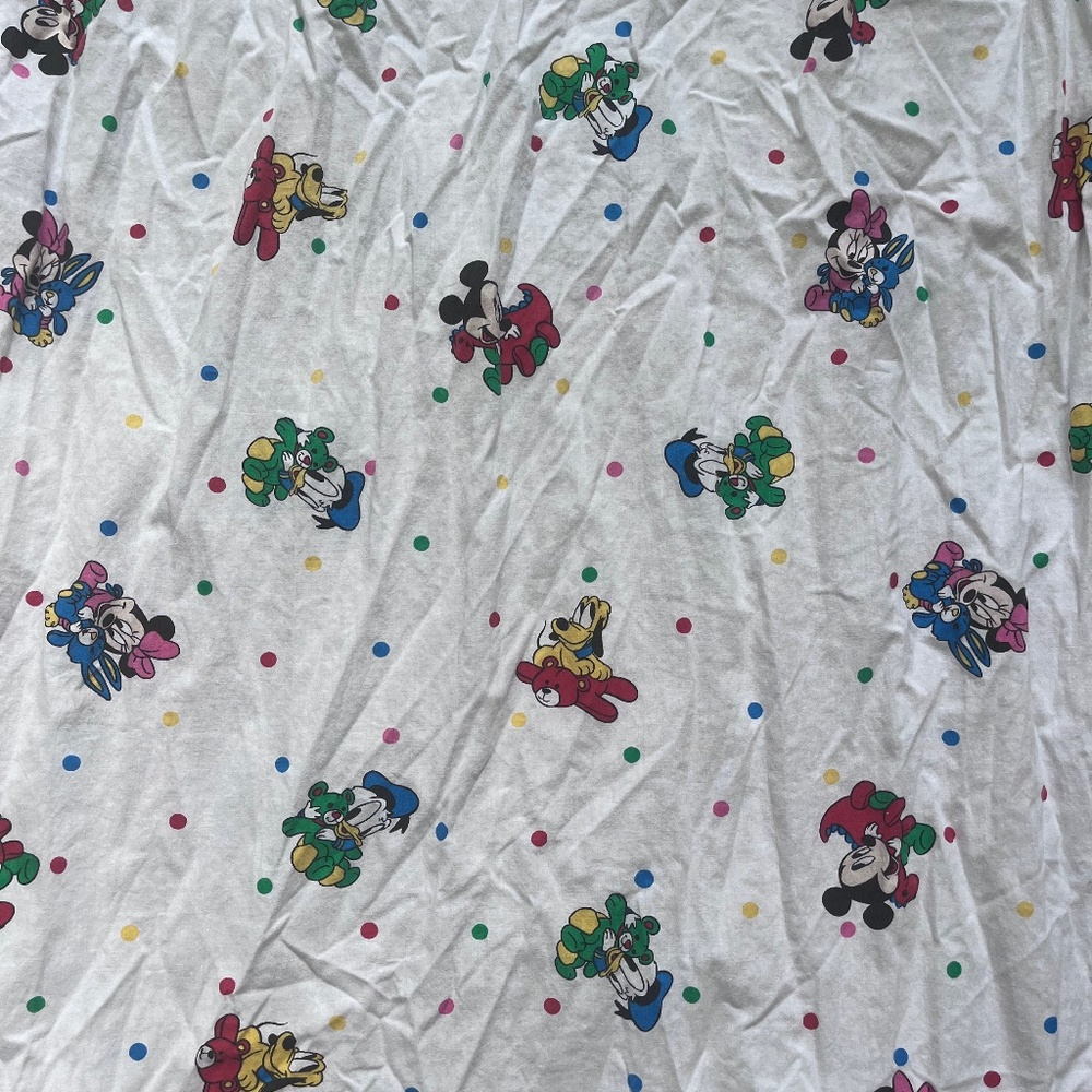 Vintage Dundee Mickey & Friends Babies Crib Sheet (Fitted)